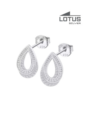 LOTUS SILVER EARRINGS